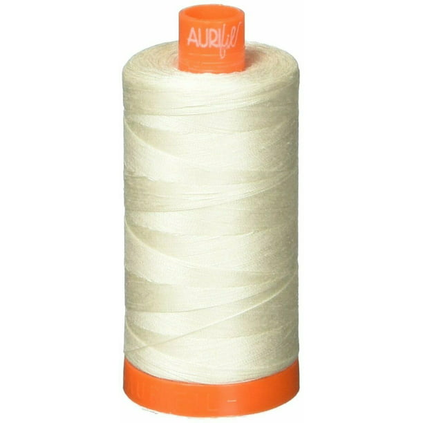 Light Beige 2310+2314 Aurifil Cotton Mako 50wt Thread 2 Large Spools Beige